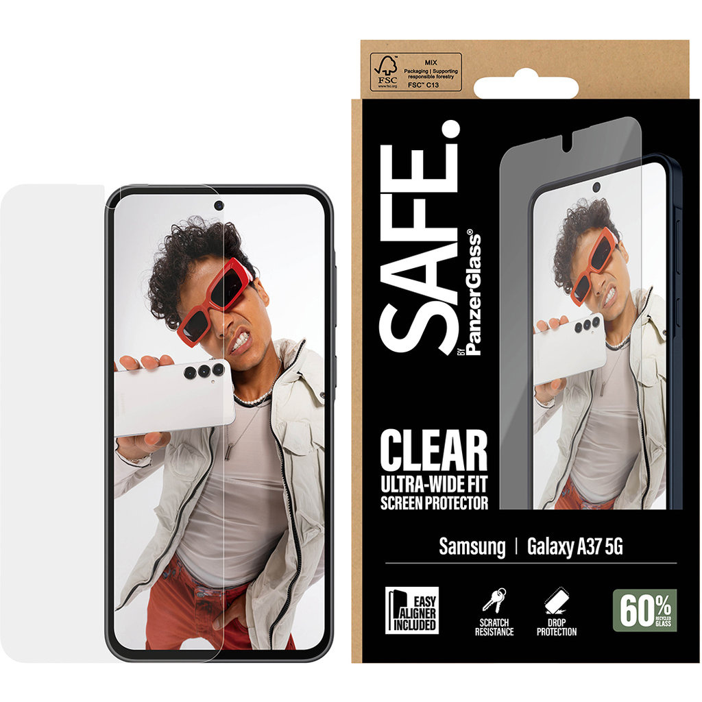 SAFE by PanzerGlass SAFE by PanzerGlass Screenprotector Samsung Galaxy A37 - Gehard Glas