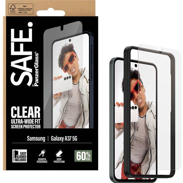 SAFE by PanzerGlass SAFE by PanzerGlass Screenprotector Samsung Galaxy A37 - Gehard Glas