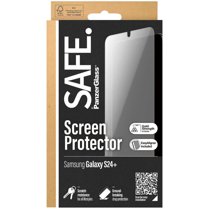 SAFE by PanzerGlass SAFE by Panzerglass Samsung Galaxy S24 Plus - Ultra-Wide-Fit
