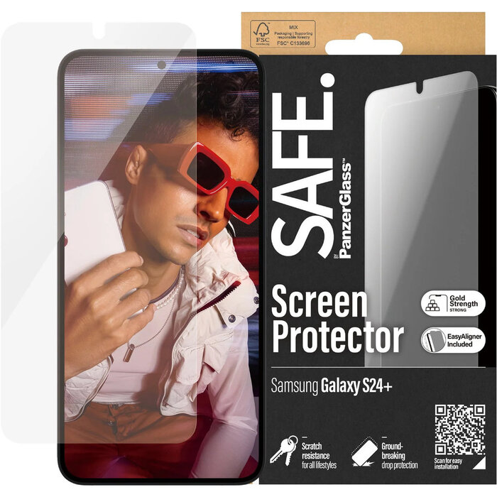 SAFE by PanzerGlass SAFE by Panzerglass Samsung Galaxy S24 Plus - Ultra-Wide-Fit