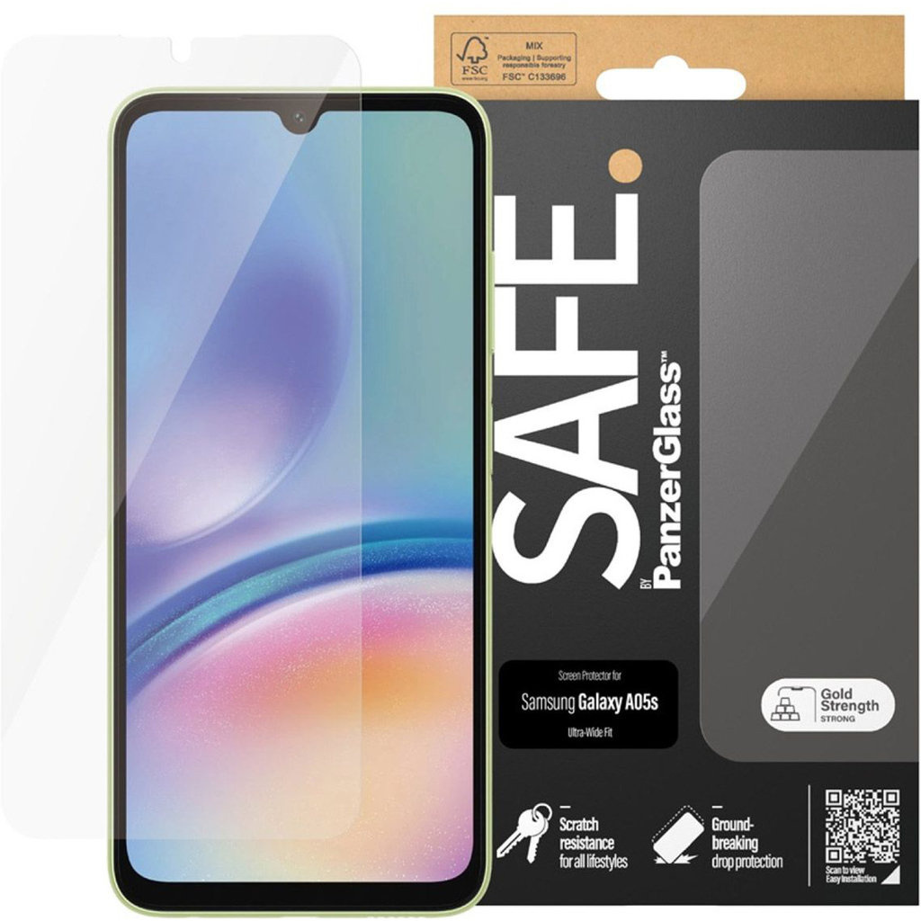 SAFE by PanzerGlass SAFE by PanzerGlass Screenprotector voor Samsung Galaxy A05s - Gehard Glas