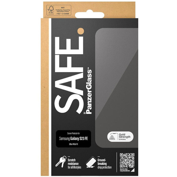 SAFE by PanzerGlass SAFE by PanzerGlass Screenprotector voor Samsung Galaxy S23 FE - Ultra-Wide-Fit