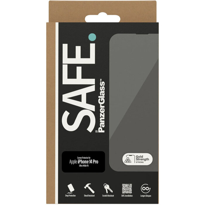 SAFE by PanzerGlass SAFE by PanzerGlass Screenprotector voor Apple iPhone 14 Pro - Ultra-Wide-Fit