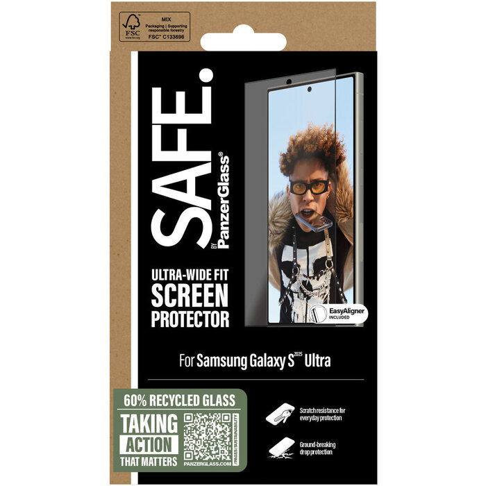 SAFE by PanzerGlass SAFE by Panzerglass Samsung Galaxy S25 Ultra - Ultra-Wide-Fit