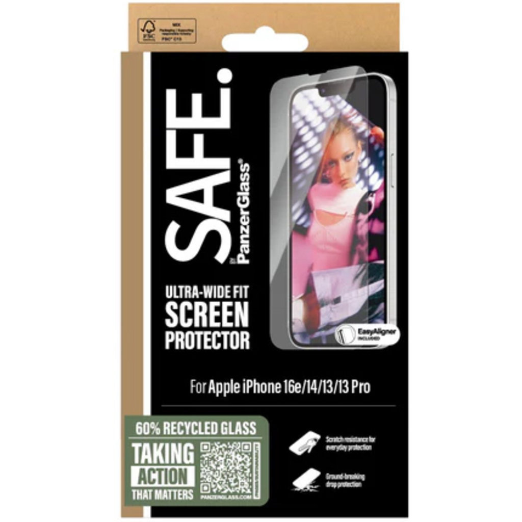 SAFE by PanzerGlass SAFE by PanzerGlass Screenprotector - iPhone 13 / 14 / 16e / 17e