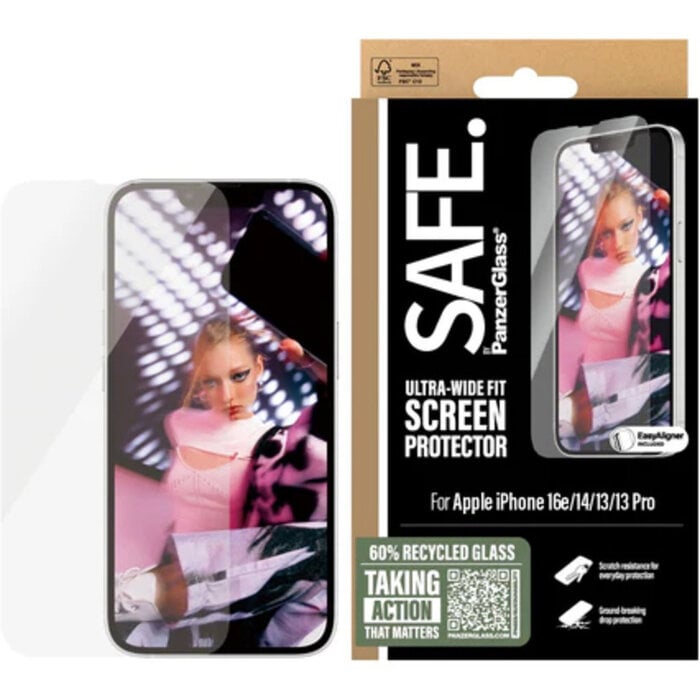 SAFE by PanzerGlass SAFE by PanzerGlass Screenprotector - iPhone 13 / 14 / 16e / 17e