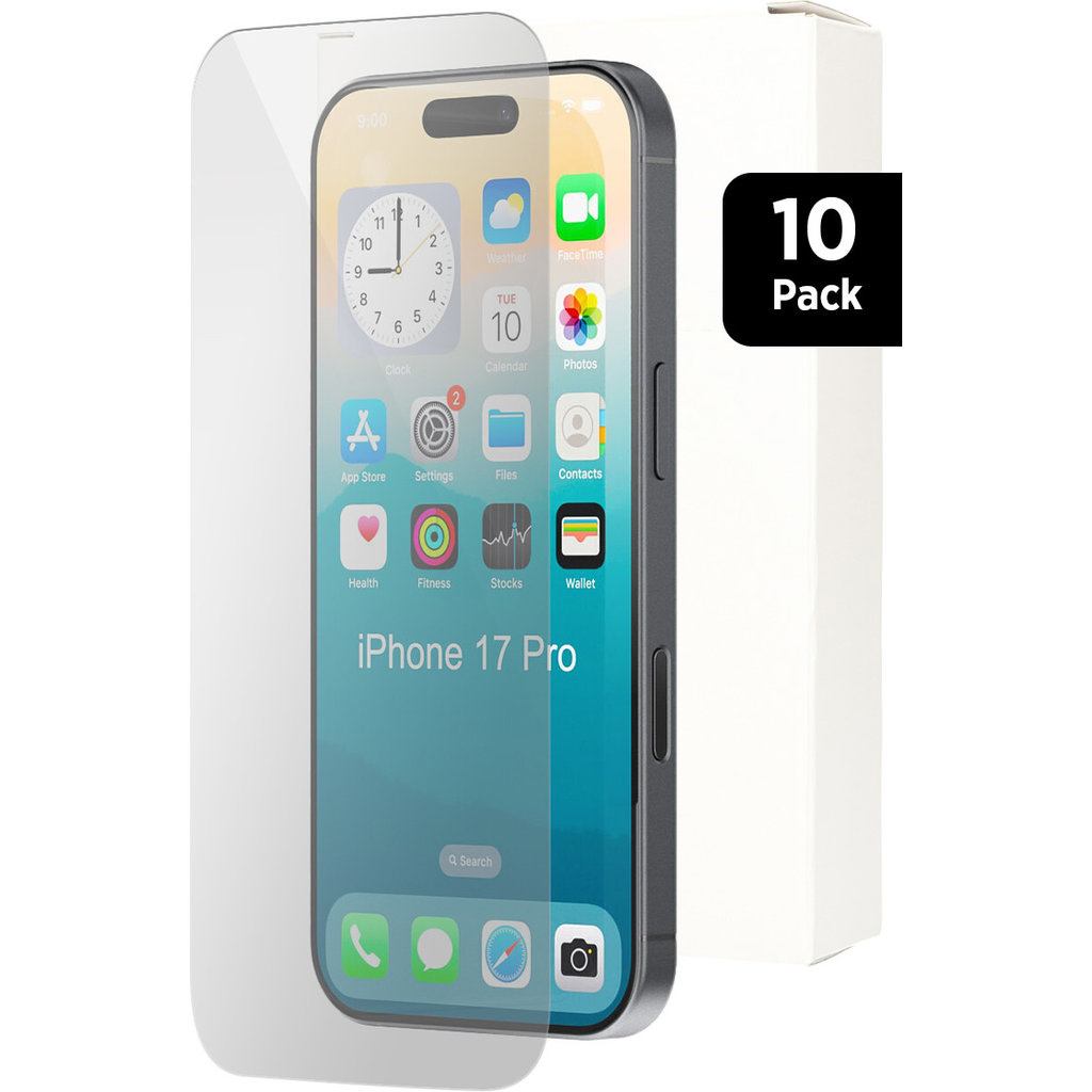 Mobiparts Mobiparts Tempered Glass Screenprotector 10-Pack - iPhone 17 / 17 Pro / 16 Pro