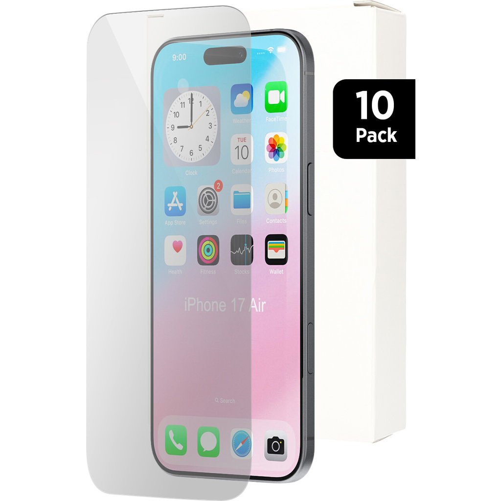 Mobiparts Mobiparts Tempered Glass Screenprotector Apple iPhone Air - 10 Pack