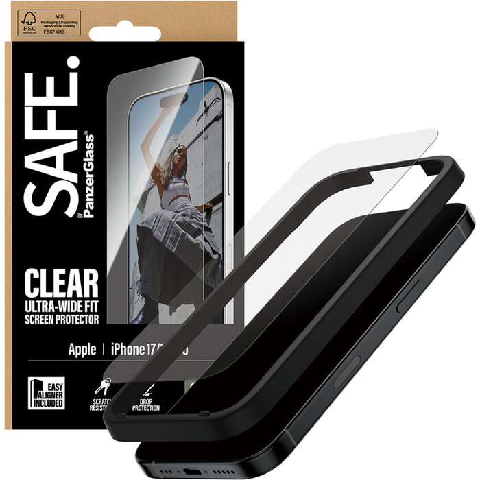 SAFE by PanzerGlass SAFE by PanzerGlass Screenprotector voor Apple iPhone 17 & iPhone 16 Pro
