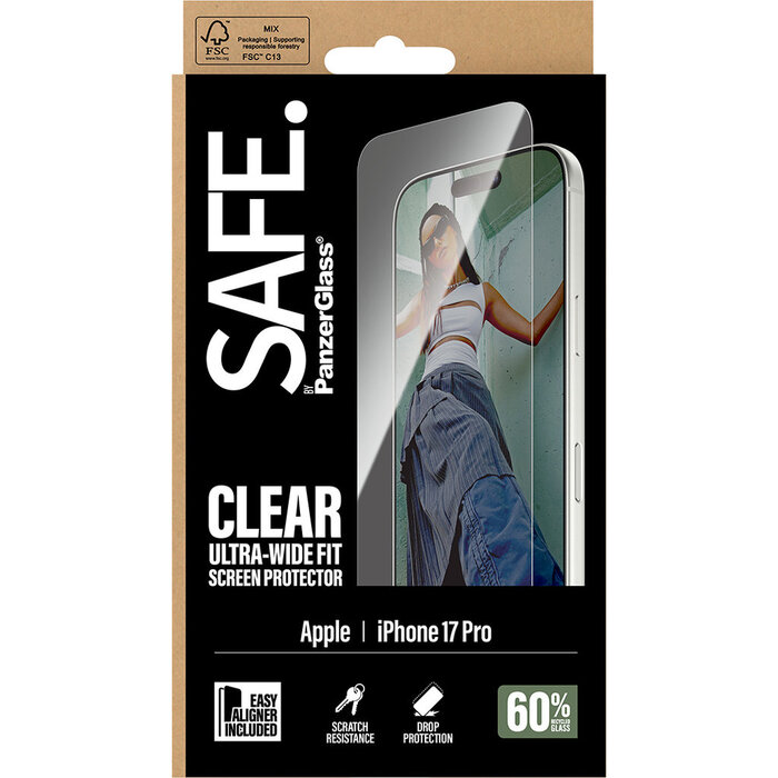 SAFE by PanzerGlass SAFE by PanzerGlass Screenprotector Apple iPhone 17 Pro - Gehard Glas