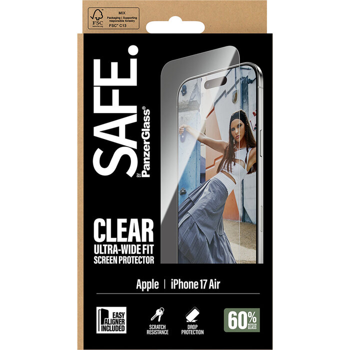SAFE by PanzerGlass SAFE by PanzerGlass Screenprotector voor Apple iPhone Air