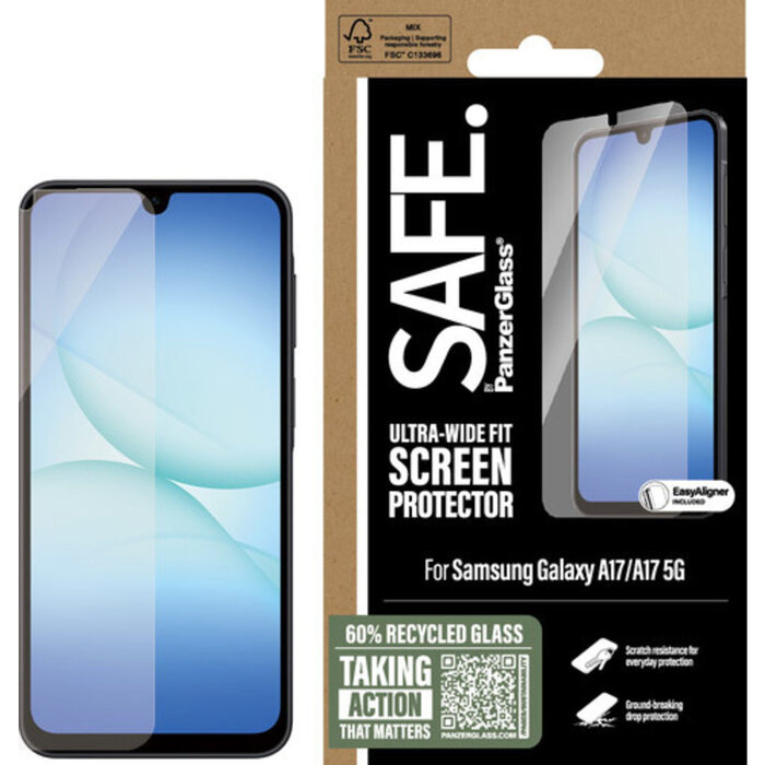 SAFE by PanzerGlass SAFE by PanzerGlass Screenprotector voor Samsung Galaxy A17
