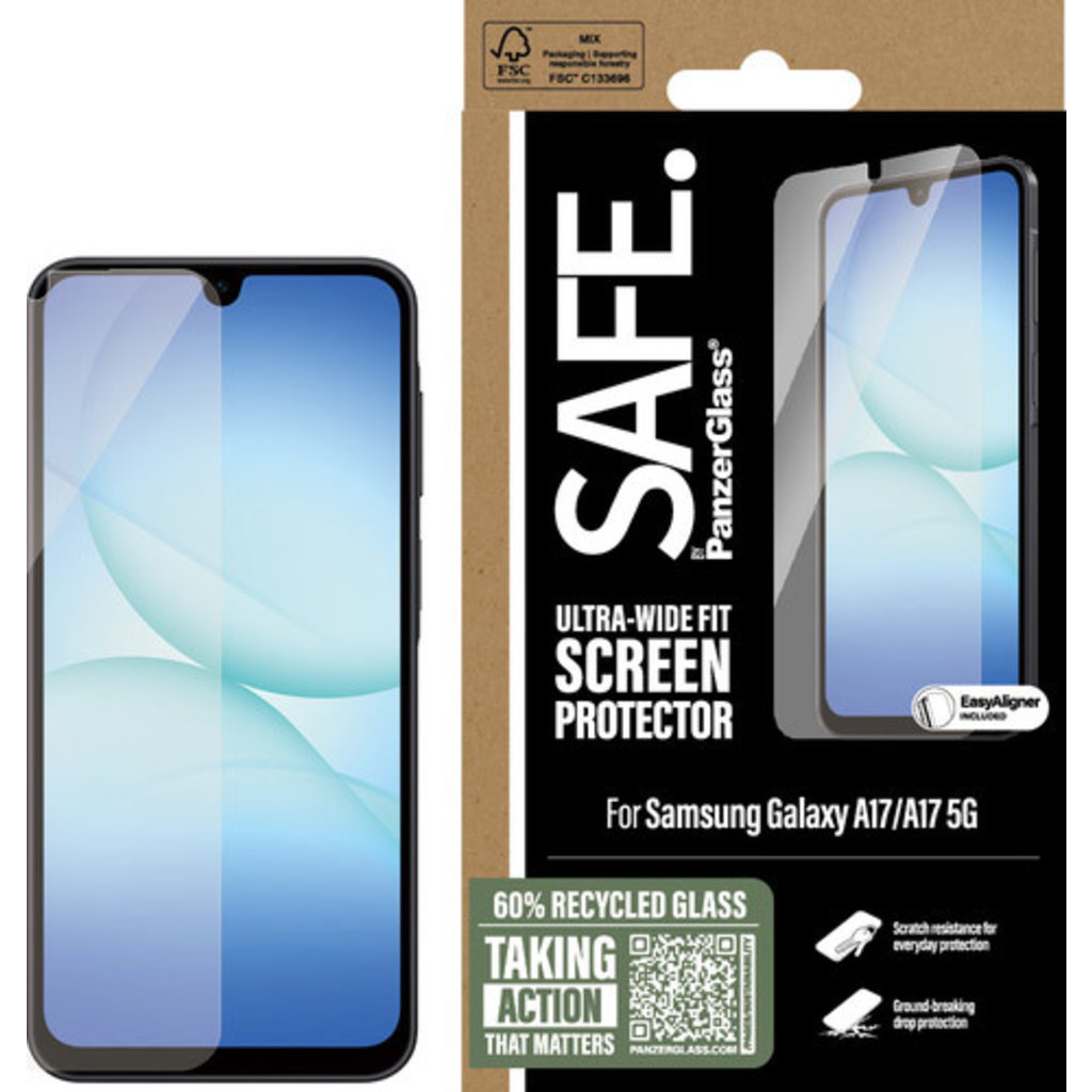 SAFE by PanzerGlass SAFE by PanzerGlass Screenprotector voor Samsung Galaxy A17
