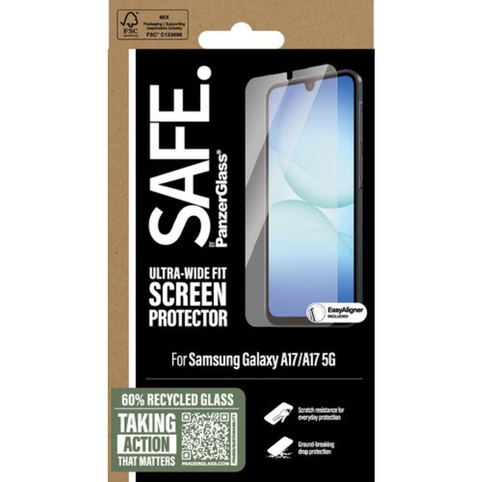 SAFE by PanzerGlass SAFE by PanzerGlass Screenprotector voor Samsung Galaxy A17
