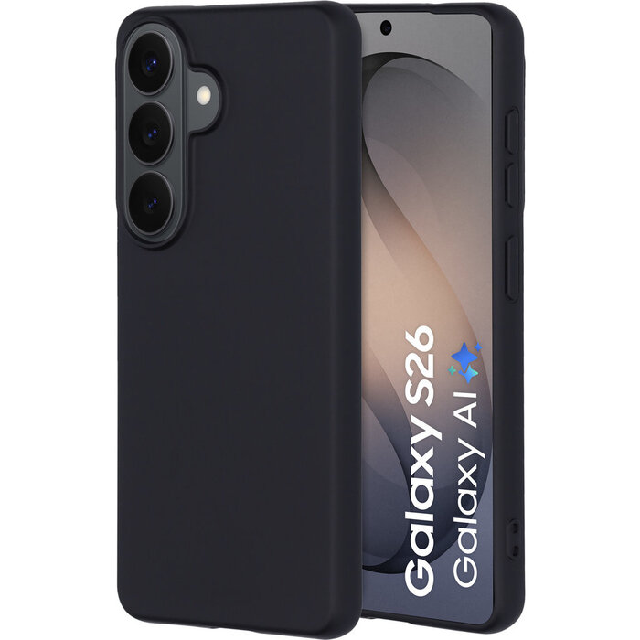 Mobiparts Mobiparts Silicone Cover voor Samsung Galaxy S26 - Zwart