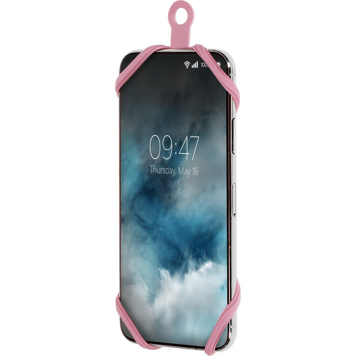 Mobiparts Mobiparts Universele Phonestrap - Roze Telefoonkoord