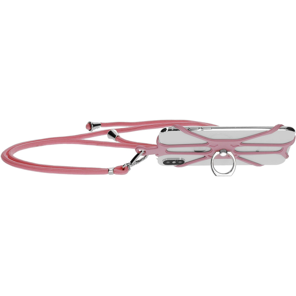 Mobiparts Mobiparts Universele Phonestrap - Roze Telefoonkoord