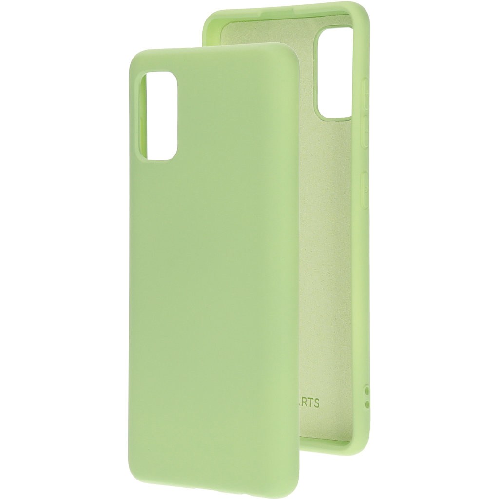 Mobiparts Mobiparts Siliconen Cover voor Samsung Galaxy A41 - Pistache Groen