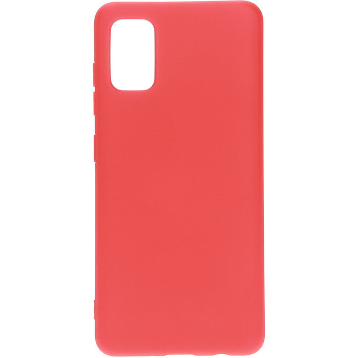 Mobiparts Mobiparts Siliconen Hoesje voor Samsung Galaxy A41 - Scarlet Red