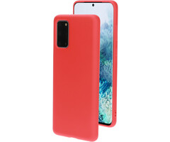 Mobiparts Mobiparts Siliconen Cover voor Samsung Galaxy S20 Plus - Scarlet Red