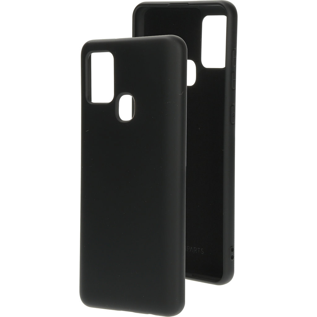 Mobiparts Mobiparts Siliconen Cover voor Samsung Galaxy A21s - Zwart