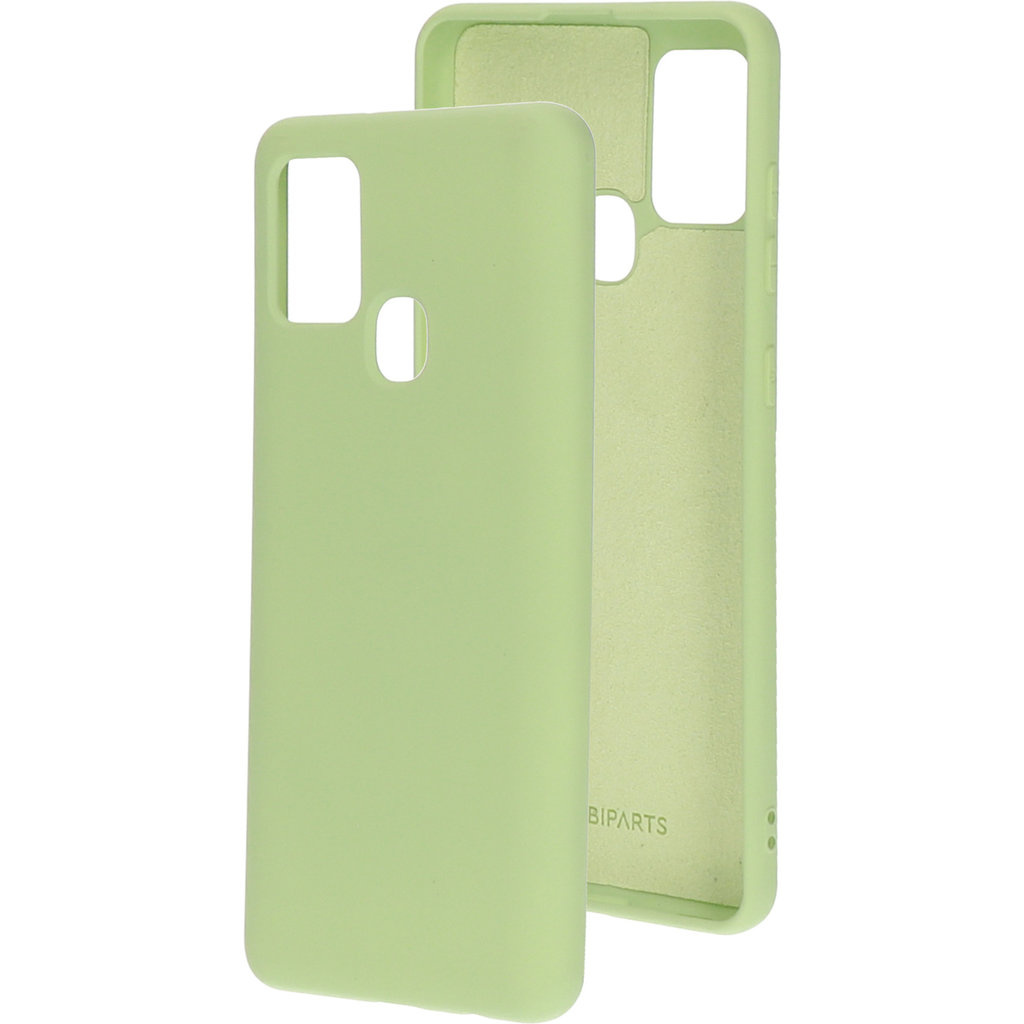 Mobiparts Mobiparts Siliconen Cover voor Samsung Galaxy A21s - Pistache Groen