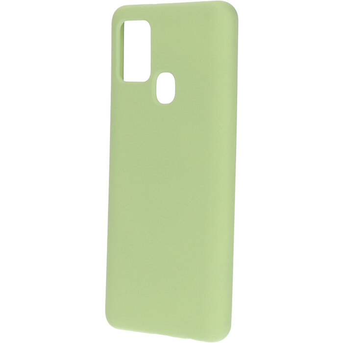 Mobiparts Mobiparts Siliconen Cover voor Samsung Galaxy A21s - Pistache Groen