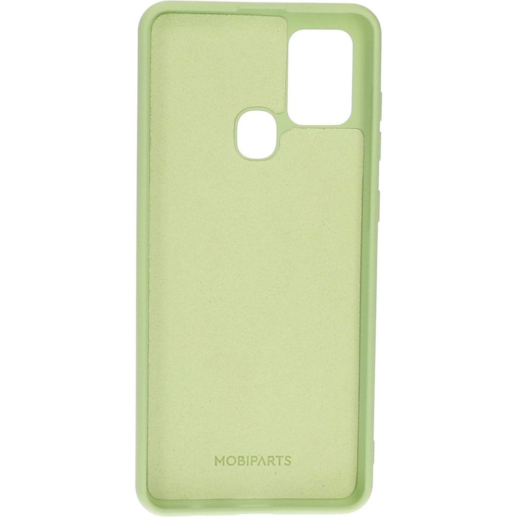 Mobiparts Mobiparts Siliconen Cover voor Samsung Galaxy A21s - Pistache Groen