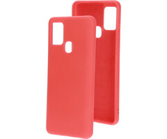 Mobiparts Mobiparts Siliconen Cover voor Samsung Galaxy A21s - Scarlet Red