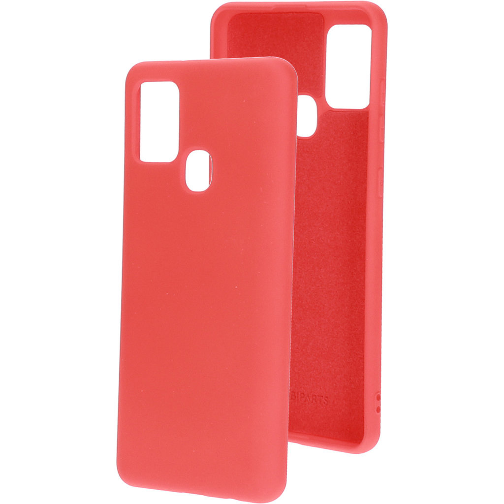 Mobiparts Mobiparts Siliconen Cover voor Samsung Galaxy A21s - Scarlet Red