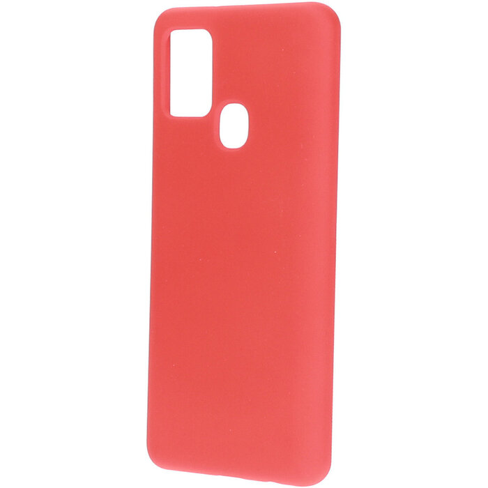 Mobiparts Mobiparts Siliconen Cover voor Samsung Galaxy A21s - Scarlet Red