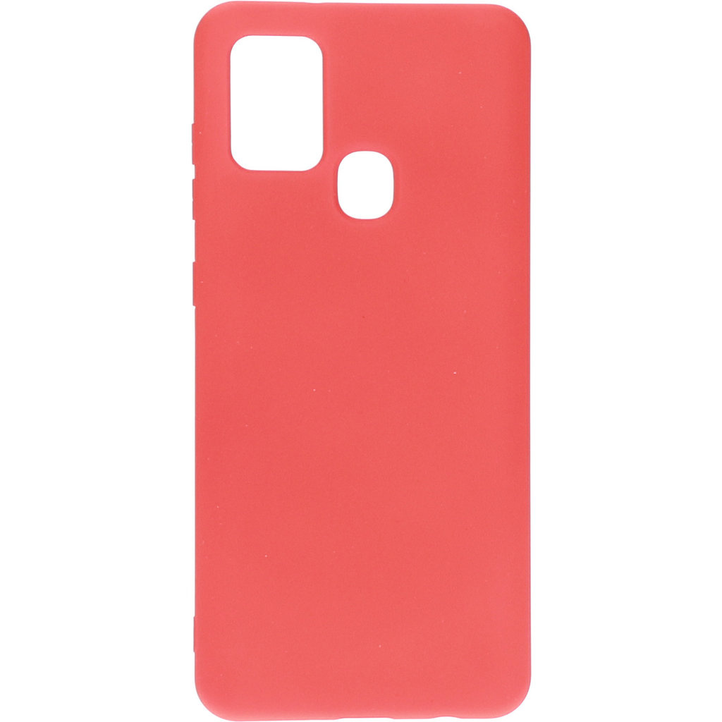 Mobiparts Mobiparts Siliconen Cover voor Samsung Galaxy A21s - Scarlet Red