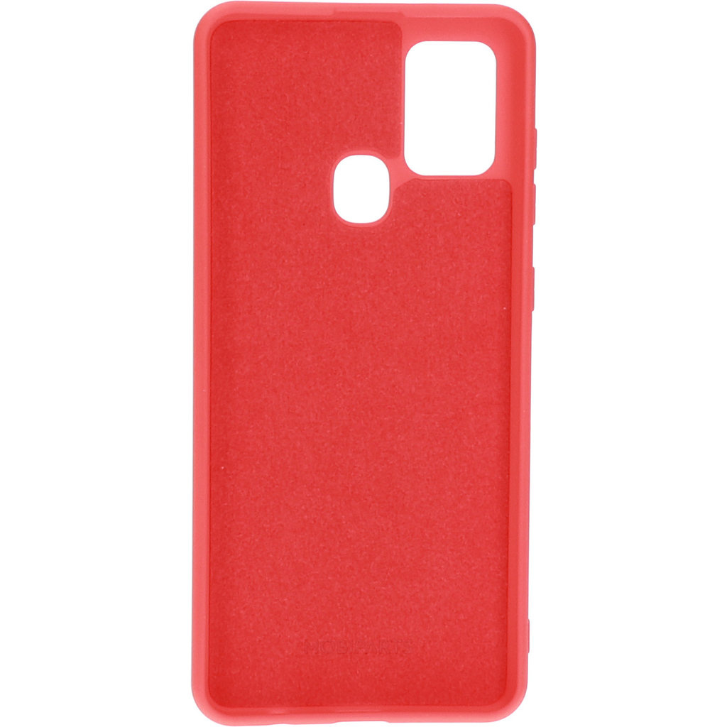 Mobiparts Mobiparts Siliconen Cover voor Samsung Galaxy A21s - Scarlet Red