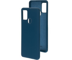Mobiparts Mobiparts Siliconen Cover voor Samsung Galaxy A21s - Blueberry Blue
