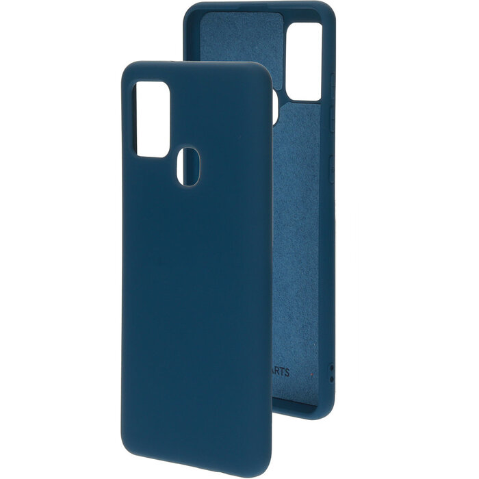 Mobiparts Mobiparts Siliconen Cover voor Samsung Galaxy A21s - Blueberry Blue