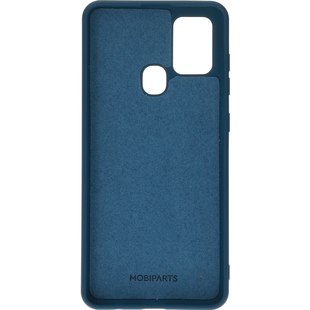 Mobiparts Mobiparts Siliconen Cover voor Samsung Galaxy A21s - Blueberry Blue