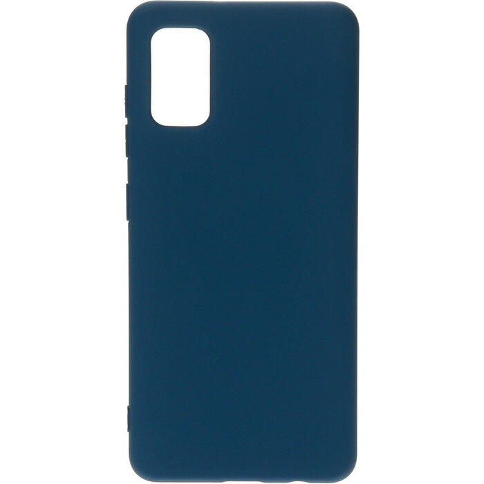 Mobiparts Mobiparts Siliconen Cover voor Samsung Galaxy A41 - Blueberry Blue