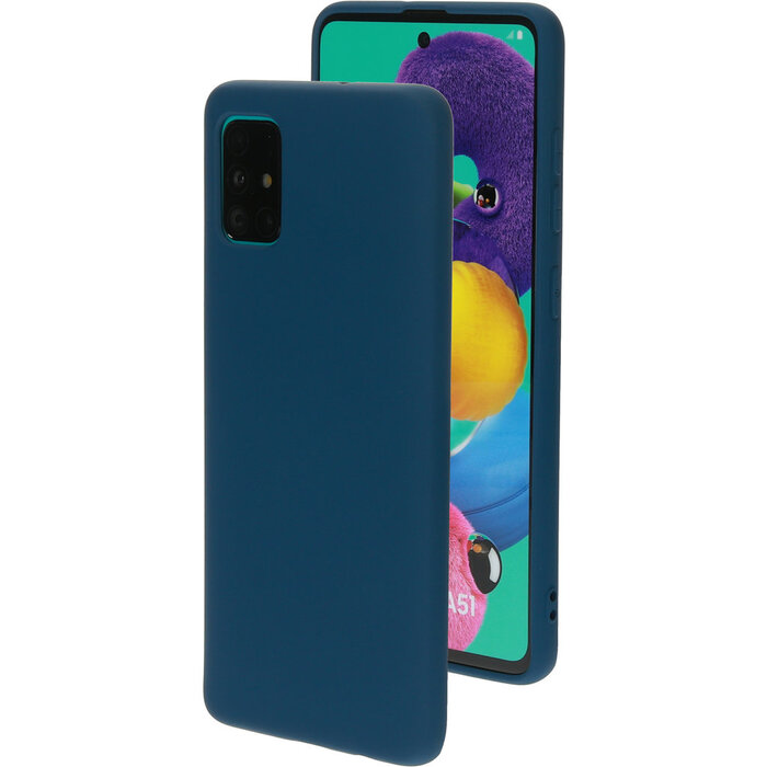 Mobiparts Mobiparts Siliconen Cover voor Samsung Galaxy A51 - Blueberry Blue