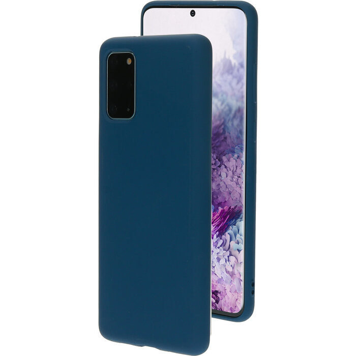 Mobiparts Mobiparts Siliconen Cover voor Samsung Galaxy S20 Plus - Blueberry Blue
