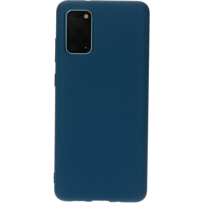Mobiparts Mobiparts Silicone Cover Samsung Galaxy S20 Plus 4G/5G Blueberry Blue