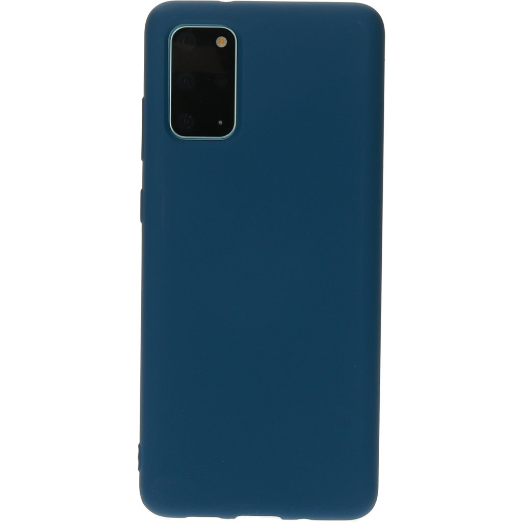 Mobiparts Mobiparts Siliconen Cover voor Samsung Galaxy S20 Plus - Blueberry Blue