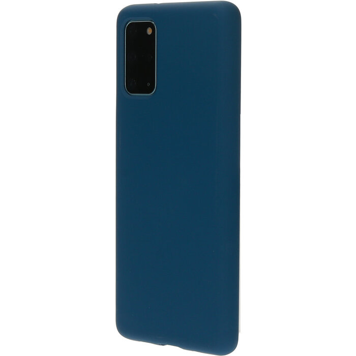 Mobiparts Mobiparts Siliconen Cover voor Samsung Galaxy S20 Plus - Blueberry Blue