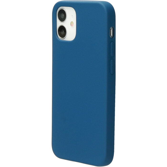 Mobiparts Mobiparts Silicone Cover voor iPhone 12 Mini - Blueberry Blue