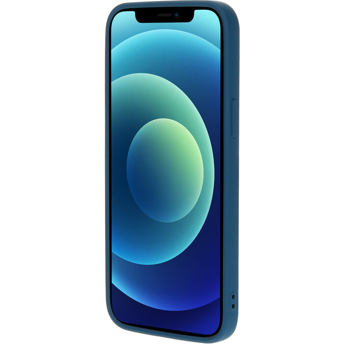 Mobiparts Mobiparts Silicone Cover voor iPhone 12 Mini - Blueberry Blue