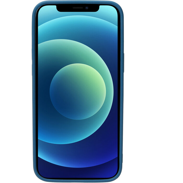 Mobiparts Mobiparts Silicone Cover voor iPhone 12 Mini - Blueberry Blue