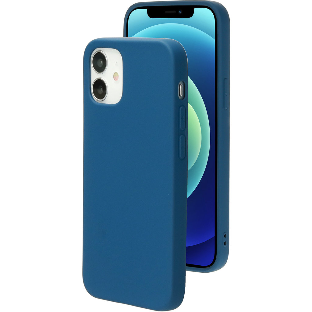 Mobiparts Mobiparts Siliconen Cover voor Apple iPhone 12 / 12 Pro - Blueberry Blue