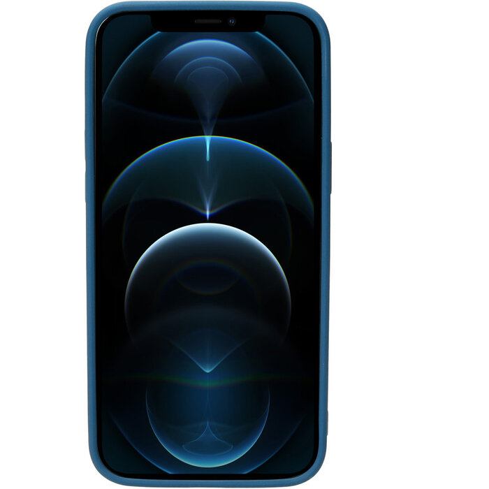 Mobiparts Mobiparts Siliconen Backcover voor iPhone 12 Pro Max - Blueberry Blue