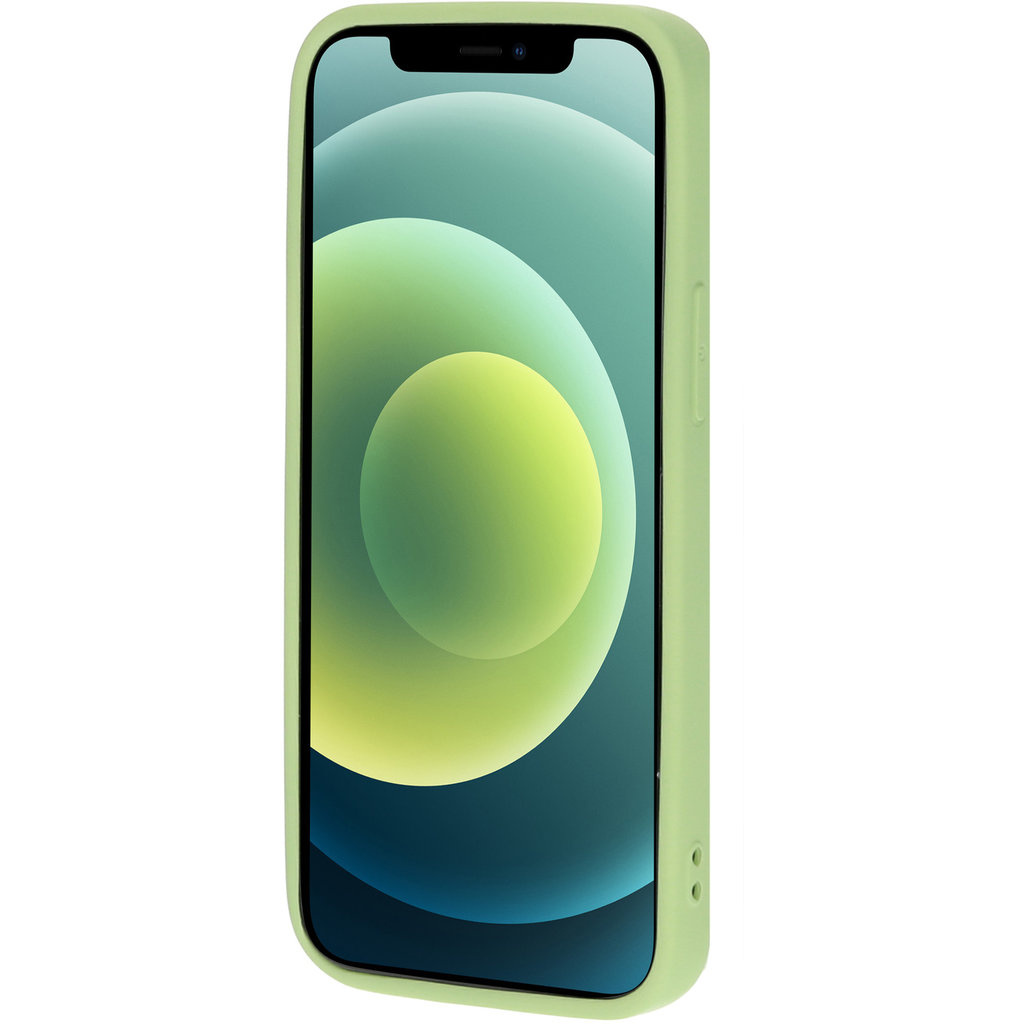 Mobiparts Mobiparts Siliconen Backcover voor Apple iPhone 12 Mini - Pistachegroen