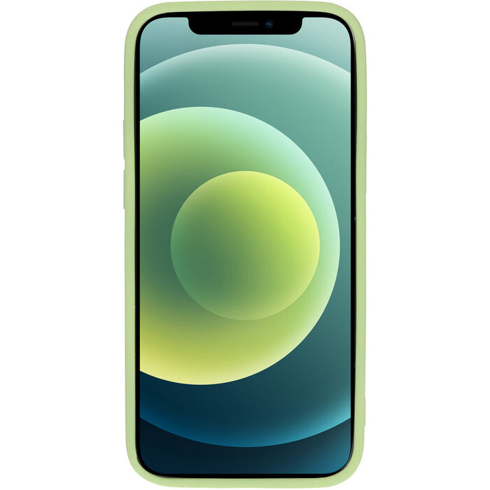 Mobiparts Mobiparts Siliconen Backcover voor Apple iPhone 12 Mini - Pistachegroen