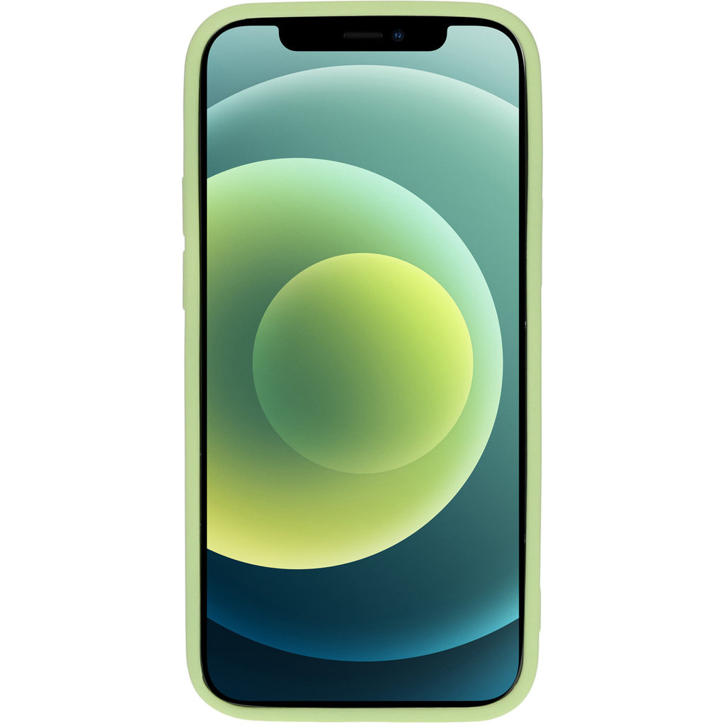 Mobiparts Mobiparts Siliconen Backcover voor Apple iPhone 12 Mini - Pistachegroen